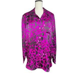 Linea Silk Animal Print Blouse